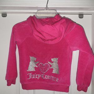 Juicy Couture Toddler Girls Velour Track Suit Size 4T